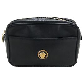 GIANNI VERSACE Beutel / Leder / SCHWARZ / uni Schwarz