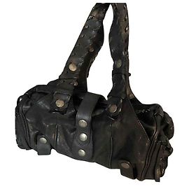 Sac à main Chloé Silverado en cuir noir Noir