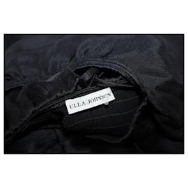 Ulla Johnson-Ulla Johnson Louisa Ruffled Maxi Dress in Black Silk-Black