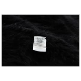 Alice + Olivia-Alice + Olivia Harriet Vest in Black Rabbit Fur-Black