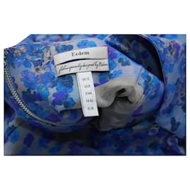 Erdem-Robe trapèze à imprimé fleuri Erdem en coton bleu-Autre