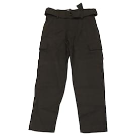 Vince-Vince Cargo Pants in Black Linen-Black
