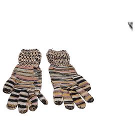 Conjunto de gorro e luvas Missoni em lã multicolorida Outro