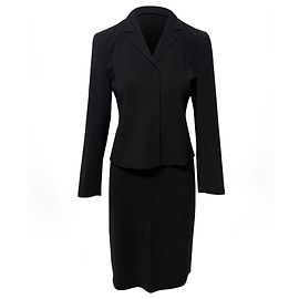 Conjunto de terno e saia Prada em lã preta Preto
