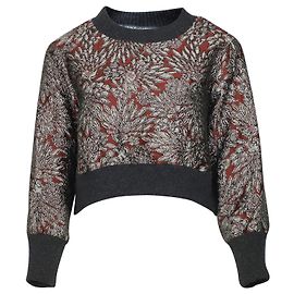 Dolce & Gabbana Bordeaux Brokat-Sweatshirt aus Burgund Polyester Rot Bordeaux