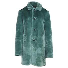 Supreme-Supreme x Hysteric Glamour Fuck You Coat in Green Faux Coat-Green