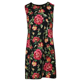 Dolce & Gabbana-Dolce & Gabbana Sheath Dress in Floral Print Cotton-Other