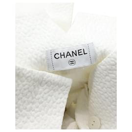 Chanel-CHANEL GERADE HOSE mit hoher Taille - WEISS-Weiß
