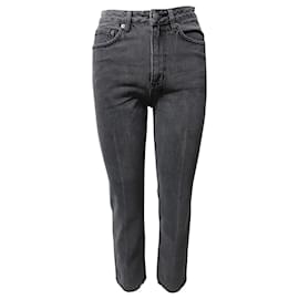 Autre Marque-Ksubi Jeans Straight-Leg em Grey Cotton Denim-Cinza