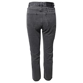 Autre Marque-Ksubi Jeans Straight-Leg em Grey Cotton Denim-Cinza