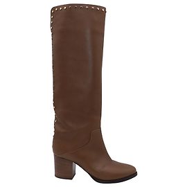 Jimmy Choo Monroe 65 Botas de cano alto em couro marrom Marrom