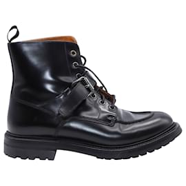 Church's-Church's Naomie Ankle books in Black Leather-Black