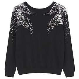Ba&Sh Flore black cotton sweater Black