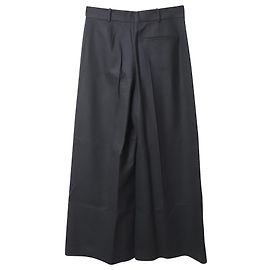Joseph Dana Flannel Stretch Pants in Black Wool Black