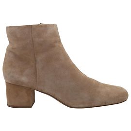 Bottines Sam Edelman en Daim Beige Marron Beige