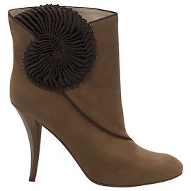Stella Mc Cartney Botines Stella McCartney Suedette Seashell en ante marrón Castaño