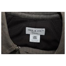 Paul & Joe-Paul & Joe Gabardine Trench Coat in Grey Cotton-Grey