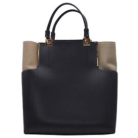 Borsa tote Lanvin Large Partition in pelle nera Nero