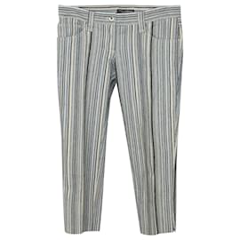 Dolce & Gabbana-Dolce & Gabbana Striped Pants In Multicolored Cotton-Other