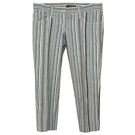 Pantalones Dolce & Gabbana A Rayas De Algodón Multicolor Otro