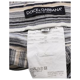 Dolce & Gabbana-Dolce & Gabbana Pantalon Rayé En Coton Multicolore-Autre