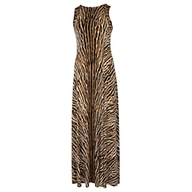 Michael Kors-Michael Kors Tiger Maxi Dress in Animal Print Polyester-Other
