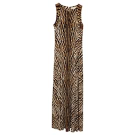 Michael Kors-Michael Kors Tiger Maxi Dress in Animal Print Polyester-Other