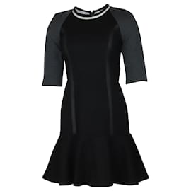Fendi-Fendi Mini Robe en Laine Noire-Noir