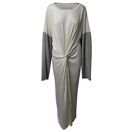 Maison Martin Margiela MM6 VESTIDO DE JERSEY CON NUDO DE VISCOSA MULTICOLOR DE MARGIELA Multicolor