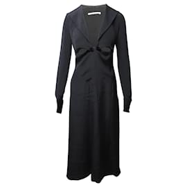 Alessandra Rich-Alessandra Rich Cut Out Maxi Dress in Black Cupro-Black