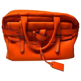 Borsa Tote Boxer Reed Krakoff in Pelle di vitello Arancio Arancione
