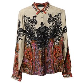 Etro Hemd mit Paisley-Print aus mehrfarbiger Seide Mehrfarben