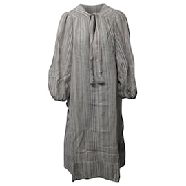 Zimmermann-Vestido longo túnica listrada Zimmermann em algodão multicolorido-Multicor