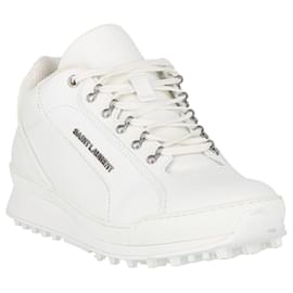 Saint Laurent-Mens Suede Jump Sneakers-White