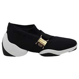 Sneakers Giuseppe Zanotti Light Jump in Neoprene Nero Nero