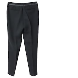 Sandro-Sandro Paris Straight Pants in Black Polyester-Black