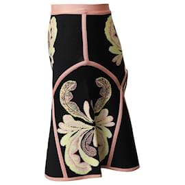 Herve Leger-Herve Leger Printed Fit and Flare Skirt in Multicolor Rayon-Multiple colors