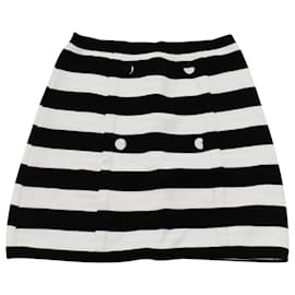 Missoni-Mini-jupe Missoni en maille rayée en coton noir-Noir