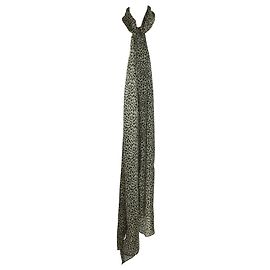 Sciarpa Saint Laurent Leopard Print in Cashmere Multicolor Altro