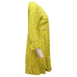 Ba&Sh-Ba&sh Stacy A-line Mini Dress in Yellow Viscose-Yellow
