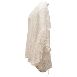 Iro-Iro Fuchsia Top Maisie em seda branca-Branco