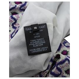 Isabel Marant-Isabel Marant Robe imprimée effet portefeuille Arodie en soie multicolore-Multicolore