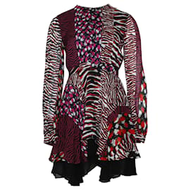 Just Cavalli-Vestido Just Cavalli Bainha em Viscose Multicolorida-Outro