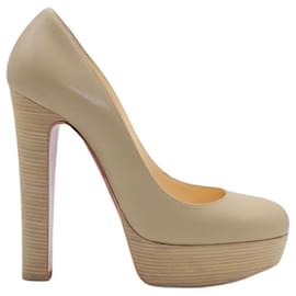 Christian Louboutin-Christian Louboutin Bibi 140 Tacchi in Pelle Nude-Carne