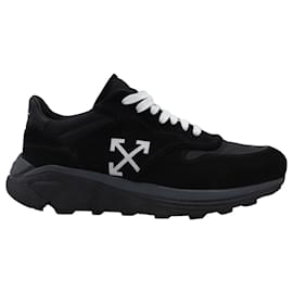 Off White-Off White Jogger Trainers in Black Suede-Black