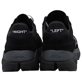 Off White-Off White Jogger Trainers in Black Suede-Black