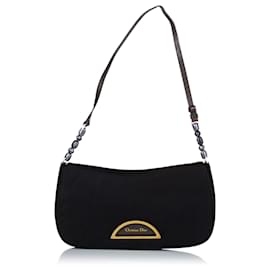 Dior-Dior Black Malice Nylon Baguette-Black