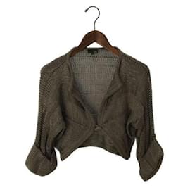 Fendi-[Used] FENDI Cardigan (thin) / 38 / rayon / GRY-Grey