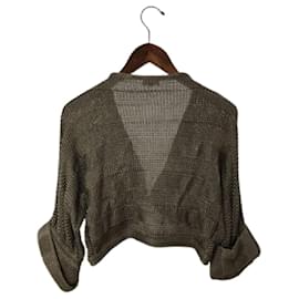 Fendi-[Used] FENDI Cardigan (thin) / 38 / rayon / GRY-Grey