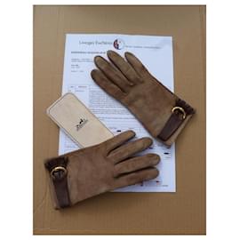 Hermès-Gloves-Brown